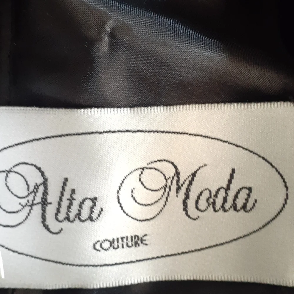 Alta Moda couture black dress size 8 - Picture 14 of 17